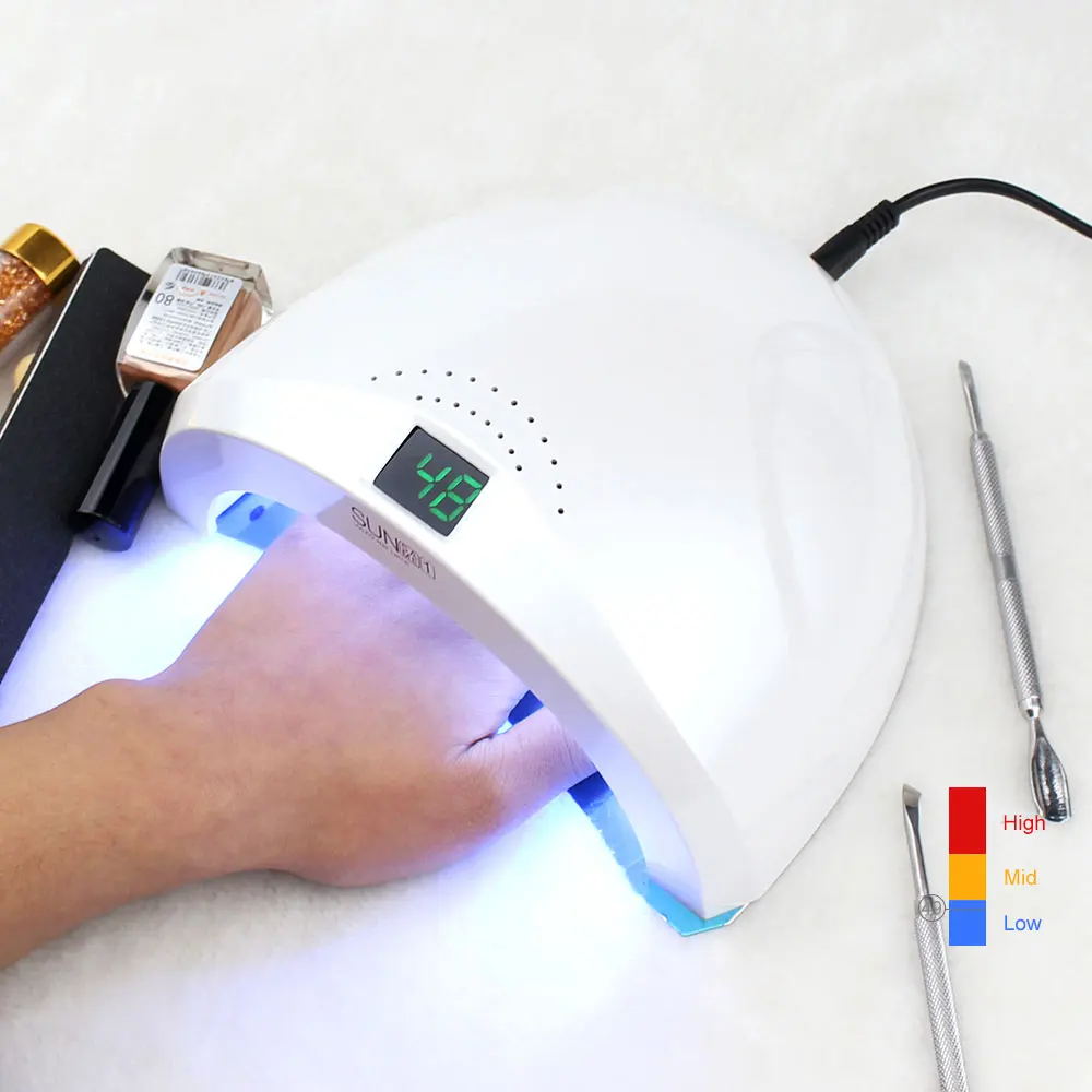 

Gel Polish Lamp SUN1 Ultraviolet Lamp Nail Dryer LCD Display Fast Curing Gel Varnish Nail Lamp Drying Nail Band Time Device