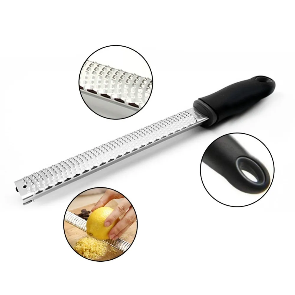 

Cheese Graters Zester Lemon Chocolate Citrus Zester Non-slip Handle Kitchen Stainless Steel Cheese Butter Slicer Grater Slicer