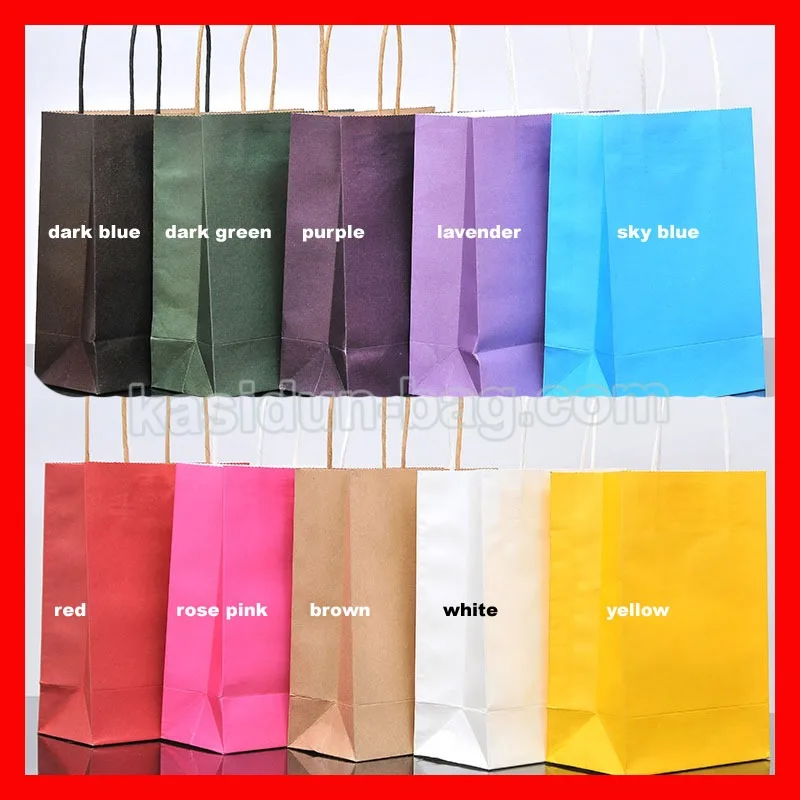 Personalize o Bolsa de Papel Kraft com Logotipo Lote Tamanho 21x27x11 cm Marrom 500 Pçs –