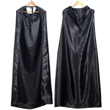 Черный костюм для Хэллоуина театральный реквизит толстовка с капюшоном плащ дьявола Длинная накидка с капюшоном Косплей Мода