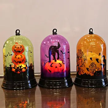 

LAIDEYI Halloween Pumpkin Light Witch Light Scene Layout KTV Shopping Mall Scene Decoration Arrangement Desktop Light