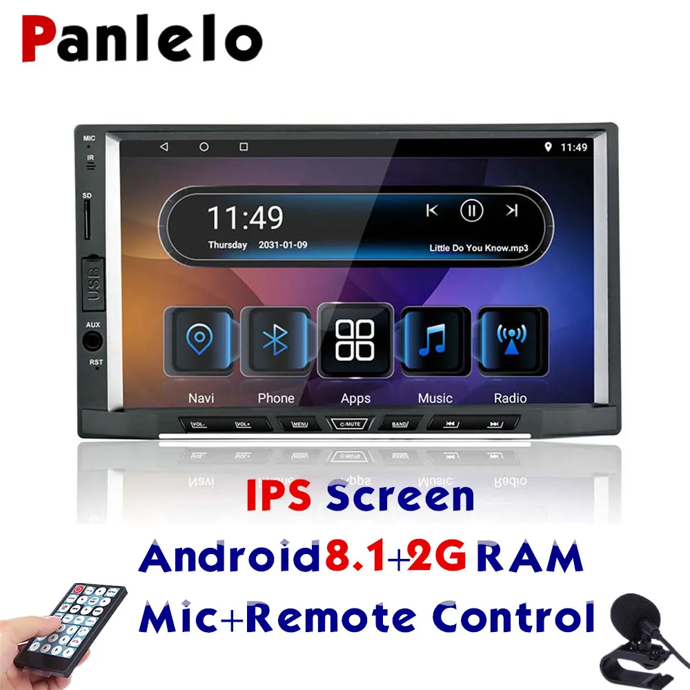 

Panlelo S15 2din android 8.1 Qcta core GPS Radio 2GRAM HD IPS Screen 7 inch Car Stereo Touch Screen Navigation For Kia Bluetooth