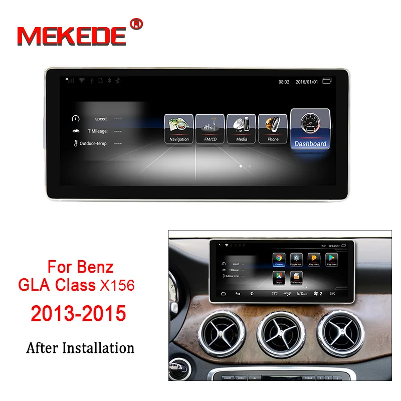 Автомобильный мультимедийный плеер MEKEDE 10 25 дюйма на Android для Mercedes Benz CLA GLA A Class X156