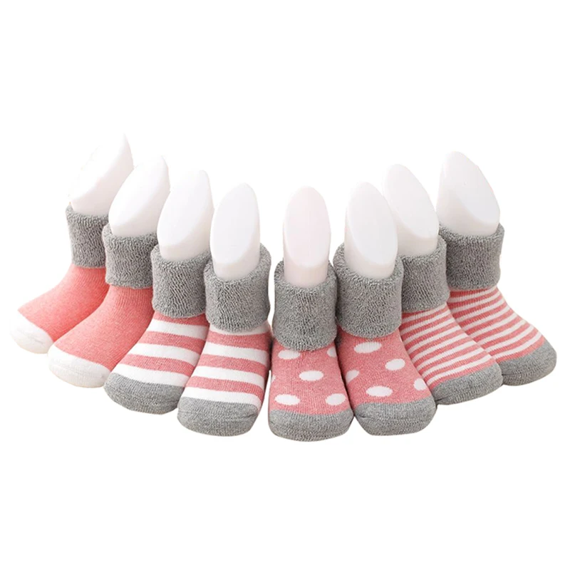 4 Pairslot Baby Socks Newborn 0-12 M Baby Socks Winter Warm Baby Girls Boy Socks Spring Summer Newborn Baby Boy Socks Meias Par (14)