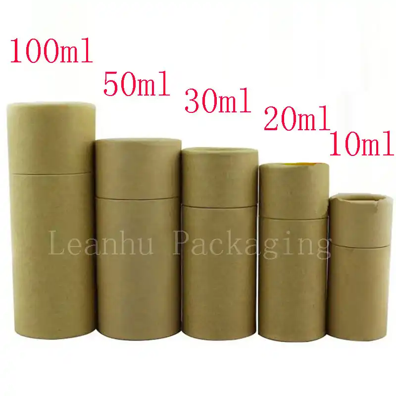 Glas Dropper Flasche Verpackung Box Kraft Papier Verpackung Rohr Runde Kleine Karton Boxen Recycelbar Braun Geschenk Rohr Box Packing Tube Tube Bottlepackaging Bottles Aliexpress