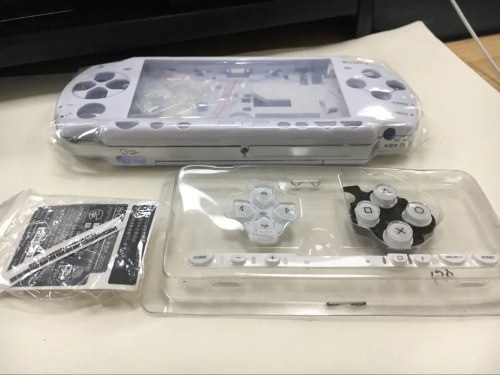 

White Color Replacement Shell Case Housing For PSP2000 PSP 2000 Full Case Cover For PSP Console With Button set white black
