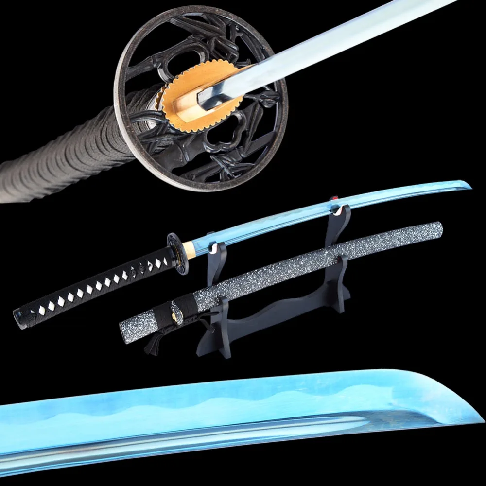 

Brandon Swords Battle Ready Handmade Japanese Katana High Carbon Steel Full Tang Sharp Japanese Samurai Sword Metal Hoem Decor