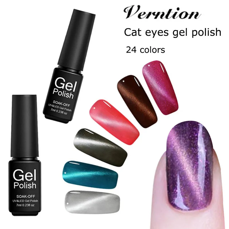 Verntion Glue Kit Cat Eye Nail Gel Uv Lak Nail Art Long Lasting