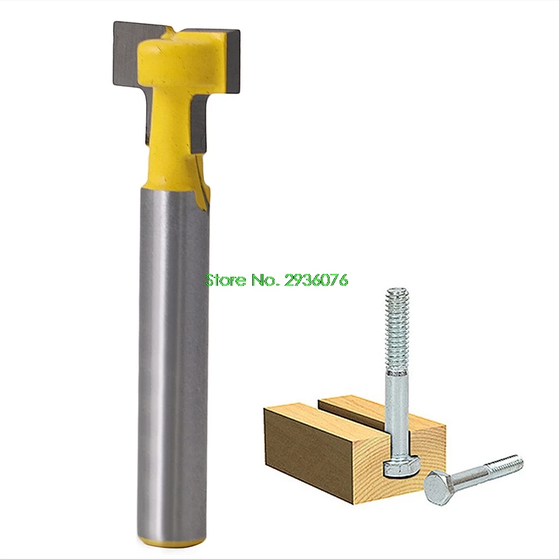 

1/2'' T-Slot Cutter Steel Handle Milling Router Bit 1/4'' Shank For Woodworking Drop Shipping Support