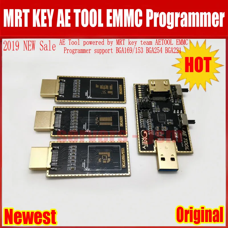 

2019 NEW Original AE TOOL AETOOL EMMC TOOL Programmer ForOPPO R15 R15X A5 A7 K1 support BGA169/153 BGA254 BGA221 REPAIR TOOL
