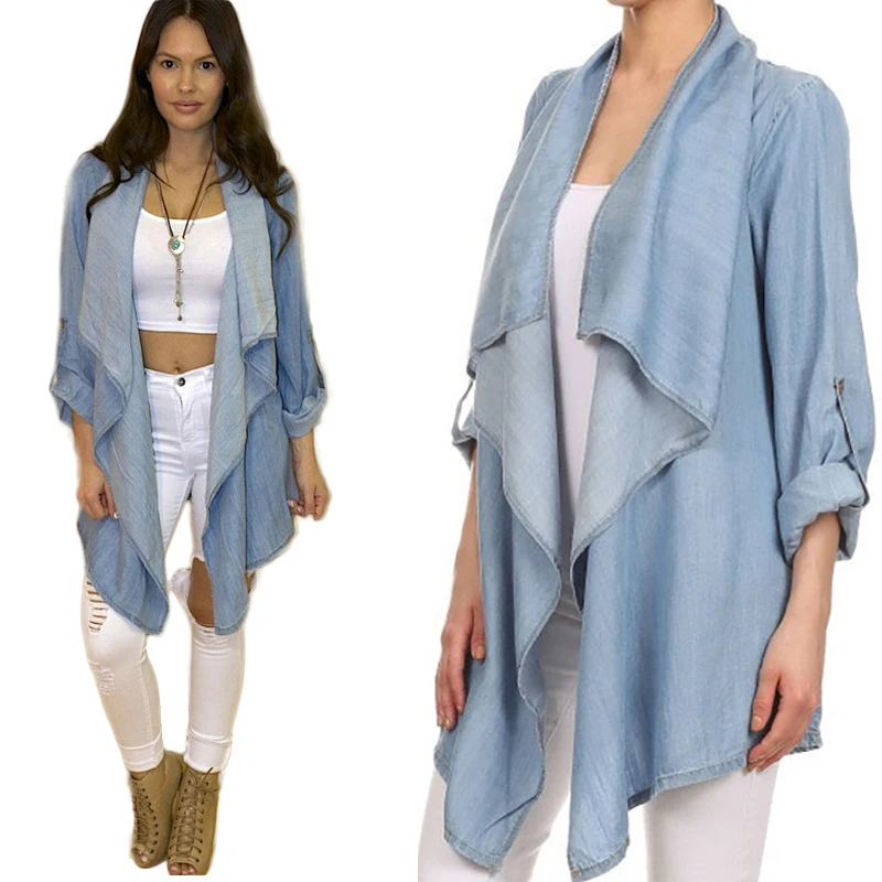 cardigan denim jacket