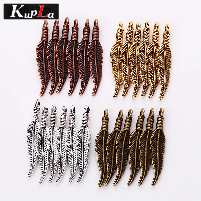 металл сплав квил кулоны шармы 80шт 6*32мм 8261|charms for jewelry|feather charmcharms jewelry making |