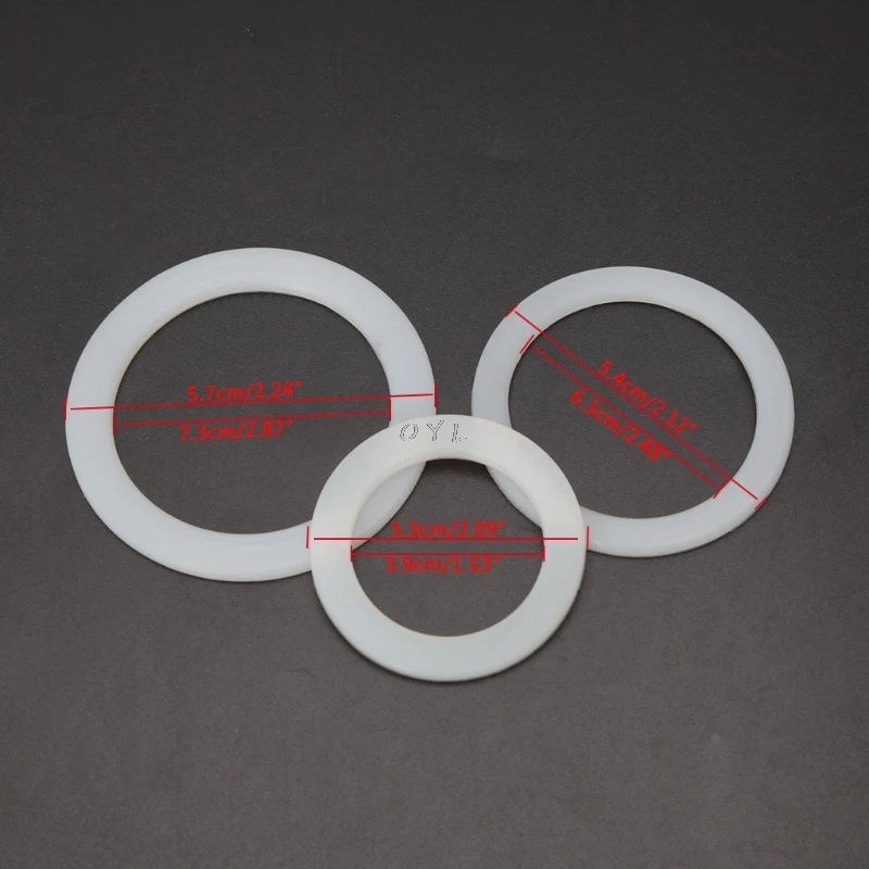 Silicone Seal Ring Flexible Washer Gasket Ring Replacenent For Moka Pot Espresso