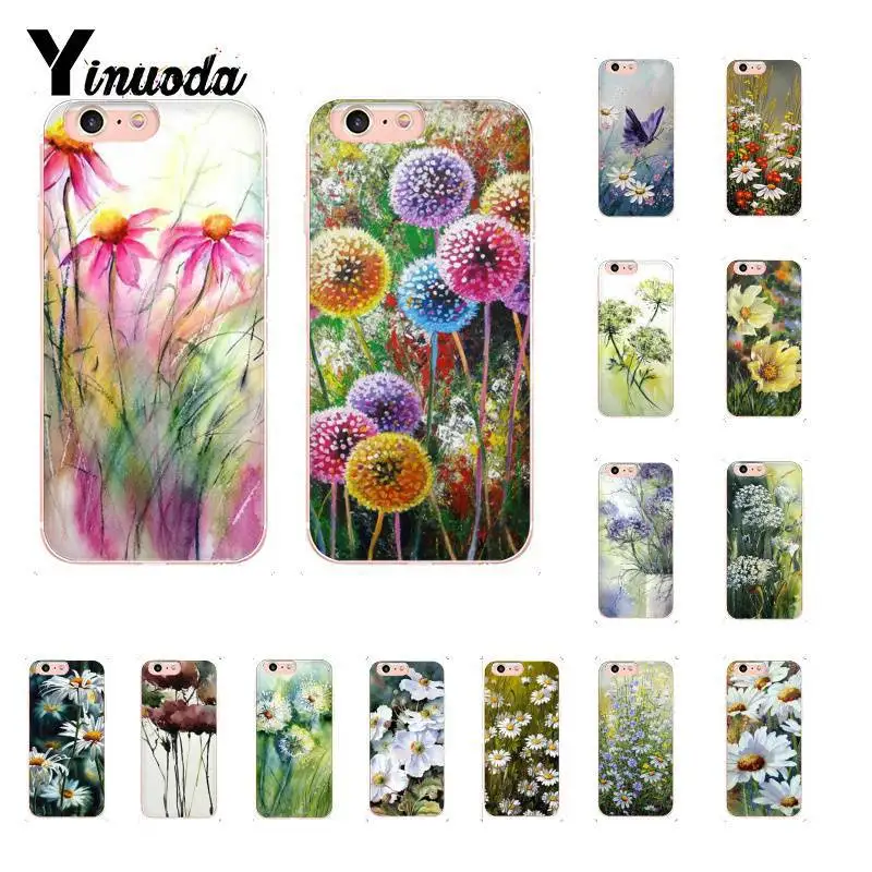 Yinuoda рисунки написанные акварелью Art Love Новинка чехол для телефона Fundas iPhone8 7 6 6S Plus