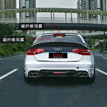 

For Audi A4 B8 B8.5 S performance 2009-2016 Car Decoration High Quality Carbon Fiber Rear Trunk Spoiler
