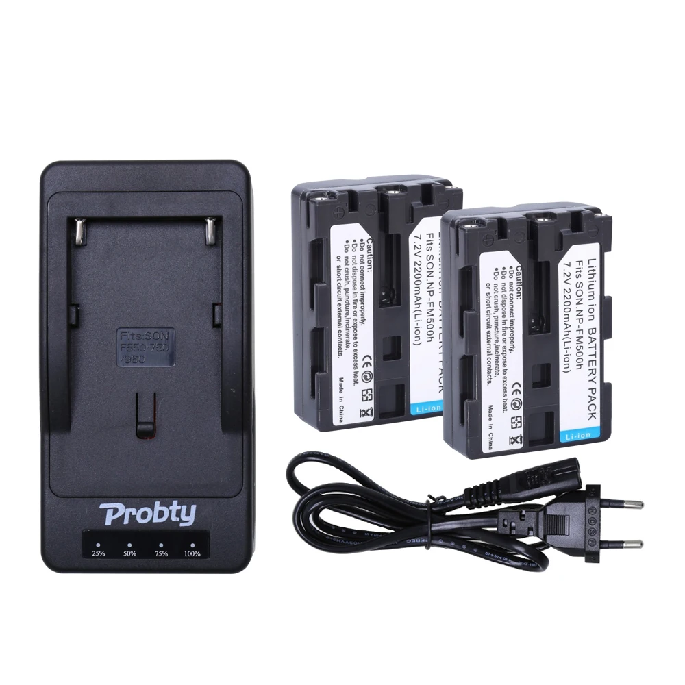 2x Camera Battery NP FM500H NP FM500H npfm500h batteria + Rapid Charger