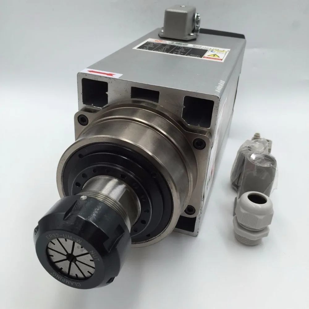 4.5KW с воздушным охлаждением 4 подшипника ER32 CNC мотор шпинделя комплект 18000 об/мин