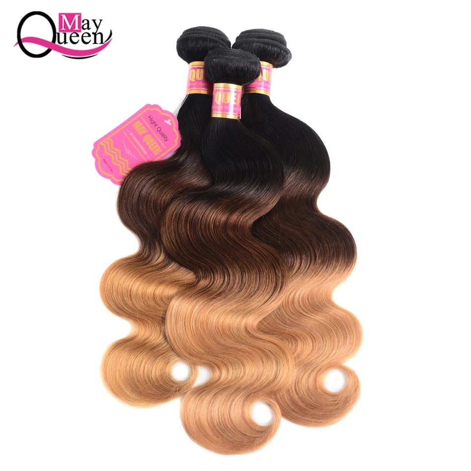 1b 4 27 Blonde Pre Colored Bundle Pack Brazilian Body Wave Remy