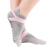 2 пара/лот женские носки для йоги с захватами противоскользящие резиновые точки женские спортивные массажные носки для спортзала фитнес, Пилатес балет
