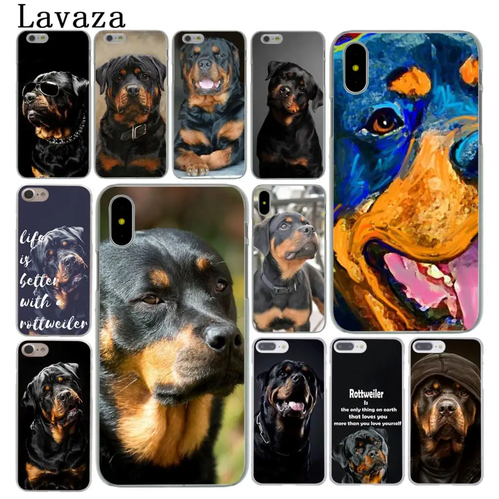

Lavaza Rottweiler Dog LovelyHard Phone Case for iPhone XR X XS 11 Pro Max 10 7 8 6 6S 5 5S SE 4S 4 Cover