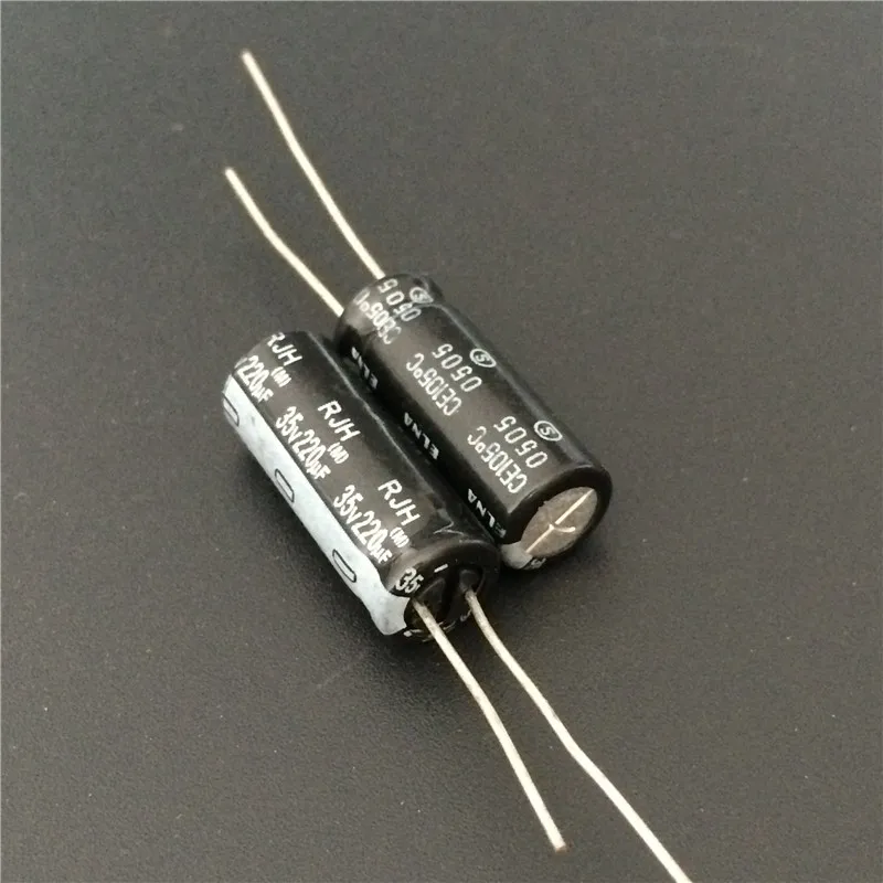 20pcs Nichicon HE 35V220uF Low Impdance Capacitor 220uF 35V 8x15mm