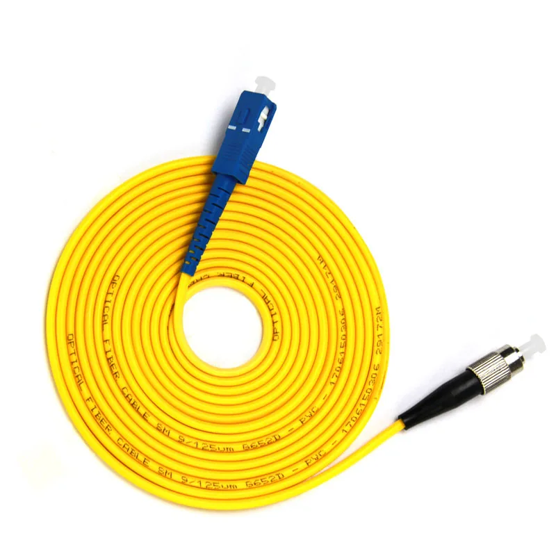 

SC to FC Single-mode optical fiber patch cord SM SC/FC fiber jumper cabel Simplex 9/125 UPC Polish OFNR 3m 5m 10m 15m