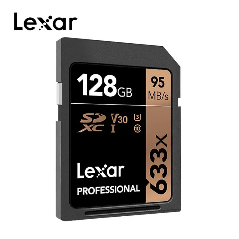 Lexar 95 м/с 633x16G 32 ГБ U1 SDHC 64 Гб 128 ГБ 256 ГБ U3 SD карта SDXC класс 10 карта памяти для 1080p 3D 4K видеокамера