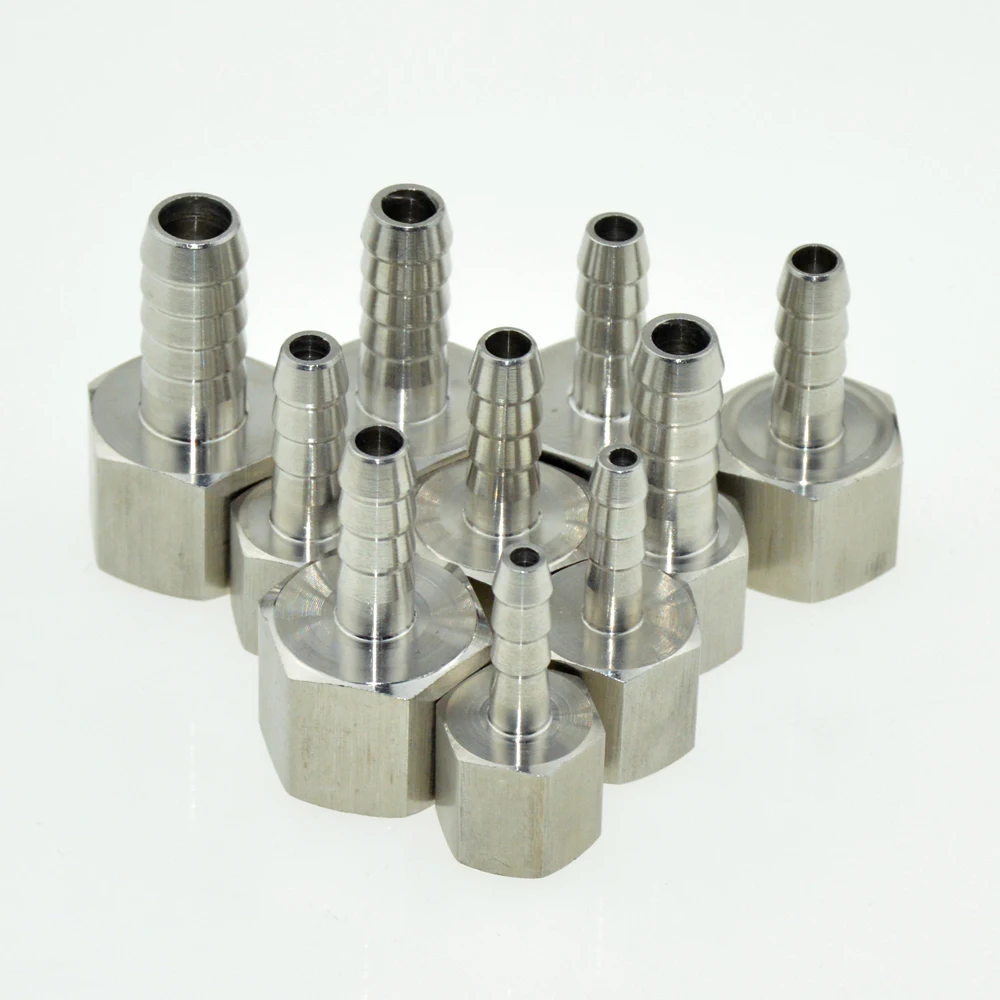 

6mm 10mm 12mm Hose Barb Tail 1/4" 1/2"Inch BSP Female Thread Connector Joint Pipe Fitting SS 304 Stainless Steel Coupler Adapter