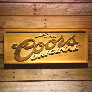 

Coors Original Beer 3D Wooden Bar Sign