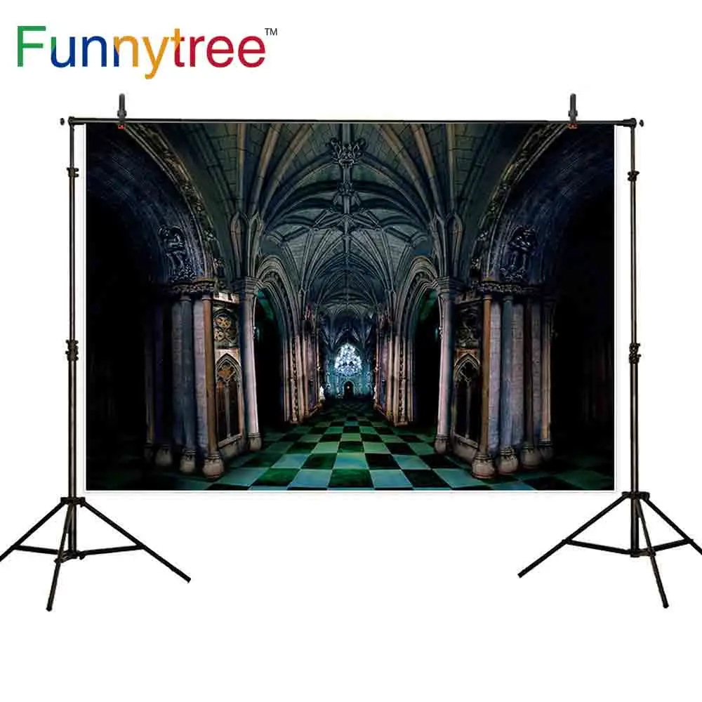 Фотофон Funnytree с изображением темного дворца здание alice in wonderland вечерние фоны для