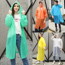 Panjang Jas Hujan Tahan Air Outdoor Jaket Unisex Bersepeda EVA Reusable Hujan Baru(China)