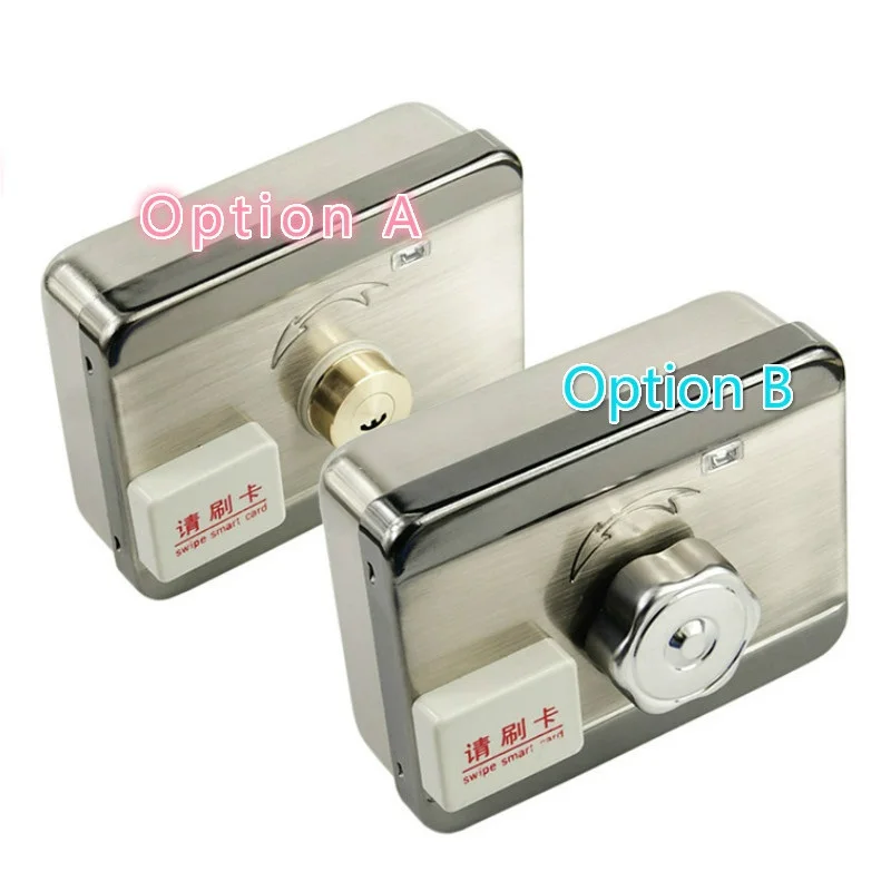 

Gate Lock Access Control Electronic RFID Door Rim lock RFID Read Video Door Phone Doorbell Intercom Access Control EM Rim Lock