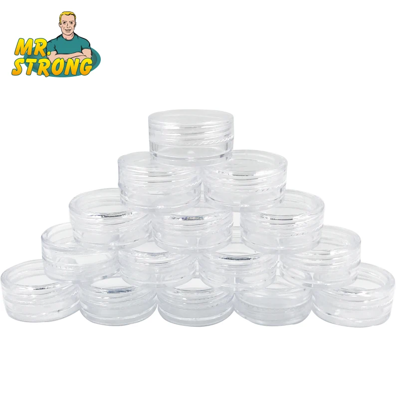 

2018 New 10Pcs Mini Containers For Cosmetics Empty Cosmetic Containers Jar Pot Eyeshadow Makeup Face Cream Plastic Bottle