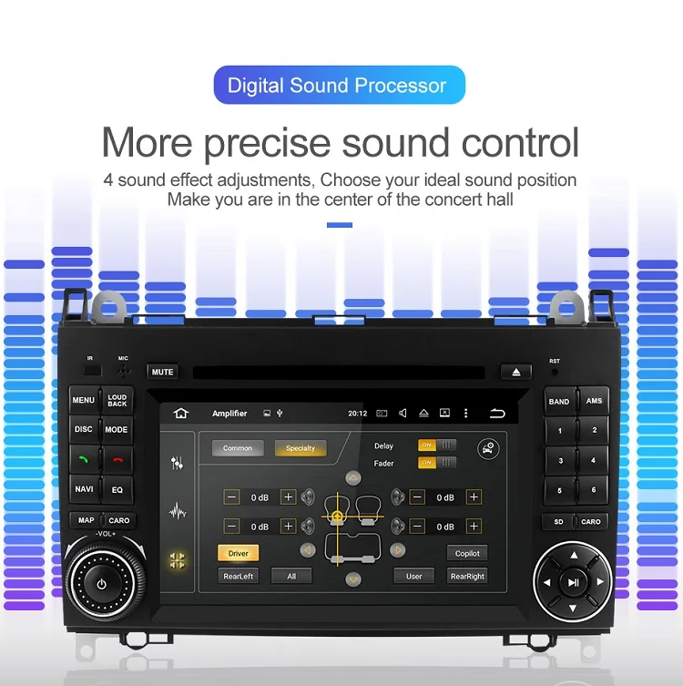Clearance Isudar Car Multimedia Player 2 din Android 9 Stereo System For Mercedes/Benz/Sprinter/W169/B200/B-class Car DVD Radio GPS DSP FM 7