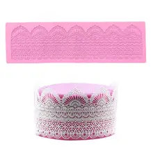 Силиконовый кружевной цветок Фондант для форм кекса форма для глазури кондитерский инструмент для украшения выпечки Горячий