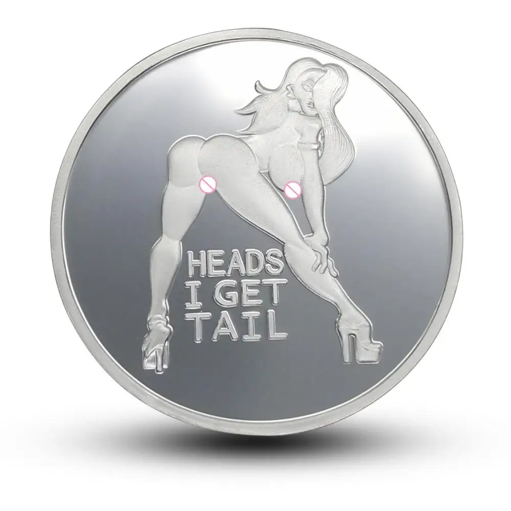 Commemorative Coin Sexy Woman Luck Collection Arts Gifts Bitcoin Alloy Souvenir 30