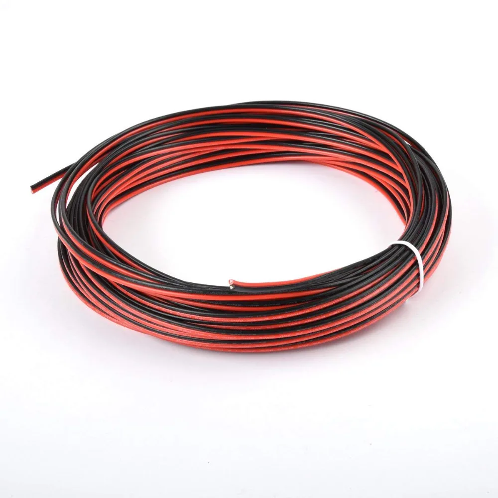 ПВХ 22awg кабель 2 проводника параллельный провод 25 метров прядей луженая медная