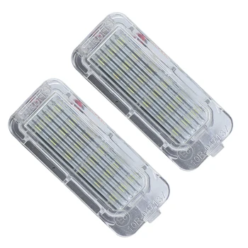 

2 Pcs LED Rear Number License Plate Light Number Plate Lamp Bright White For For Fiesta For Focus For Kuga For Mondeo