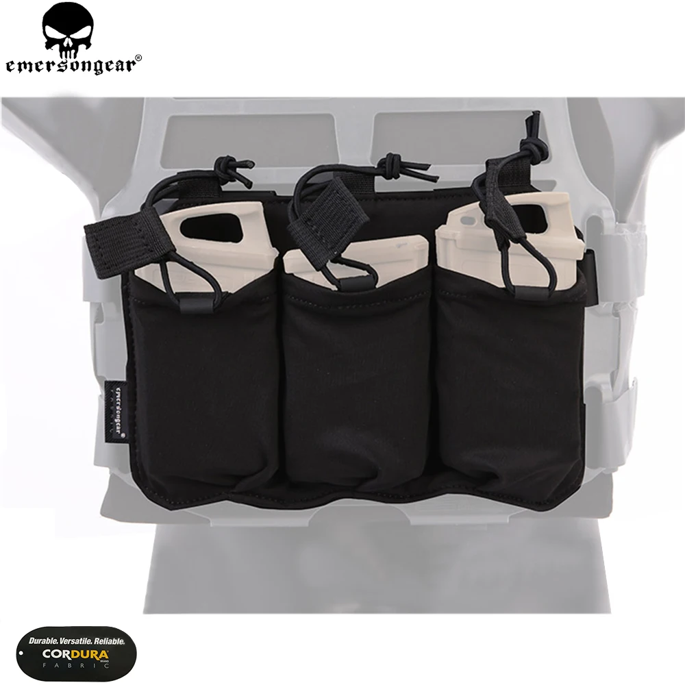 Сумка для магазина EMERSON Triple SS Vest 5 56/7 62 сумка Emersongear Tacrical Mag Pouch Multicam Black EM6402|Мешочки| |