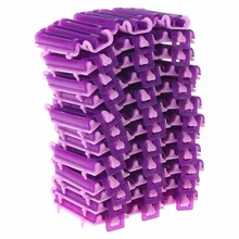 Kemei 36 шт. многоразовые Puple цвет волна Перми стержень кукурузы волос Парикмахерские клип бигуди производитель укладки