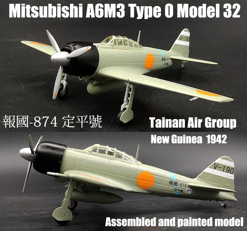 Japon A6M3 Type Zero Model 32 Tainan Groupe Aérien 1942 1/72 diecast avion JJ modèle 