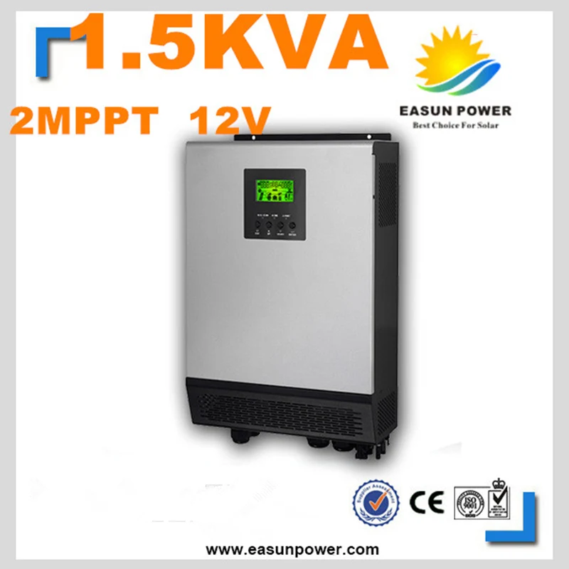 Solar Inverter 1.5Kva 1200W Off Grid Inverter 12V 220V 80A Dual MPPT