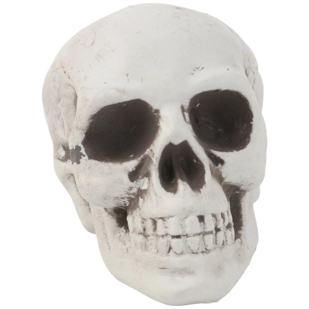 Пластиковый человеческий мини-Череп декоративный реквизит голова скелета Хэллоуин кофе бруски-орнаменты