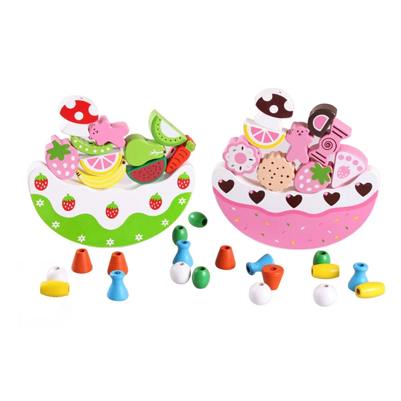 Fruit Cake Wooden Toys Jenga Learning Education Wood Blocks Beads Toy Baby Balance Board Game Building Blocks Kid Family baby-building-blocks : image Fruit Cake Wooden Toys Jenga Learning Education Wood Blocks Beads Toy Baby Balance Board Game Building Blocks Kid Family baby-building-blocks