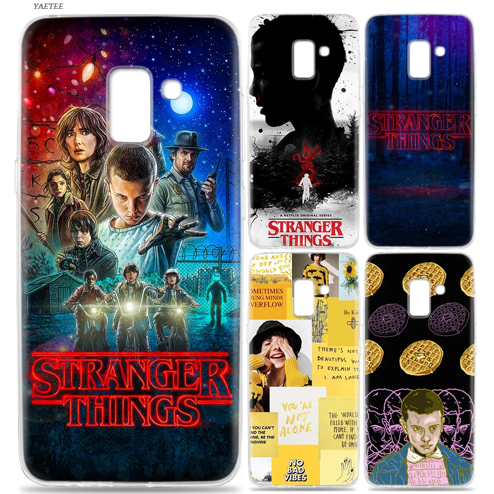 

stranger things Soft Case For Samsung Galaxy A6 A8 J4 J6 S8 S9 Plus + A7 A9 J8 2018 S7 Edge Note 9 8 Cover Coque