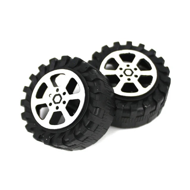 Micro Toy Car Model Plastic Car Wheel 42mm Children Handmade DIY