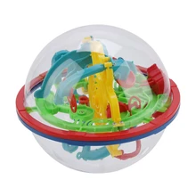 100 шаг 3D головоломка шар Волшебный, интеллектуальный шар лабиринт сфера шар игрушки трудные барьеры игра тестер мозга тренировка баланса