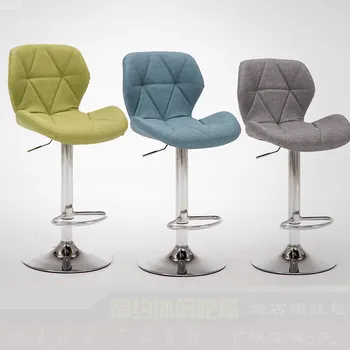 

Bar Stools Bar Chair Rotating Lift Backrest Chair High Stools Home Creative Beauty Round Stool Stylish Minimalist Swivel Chair