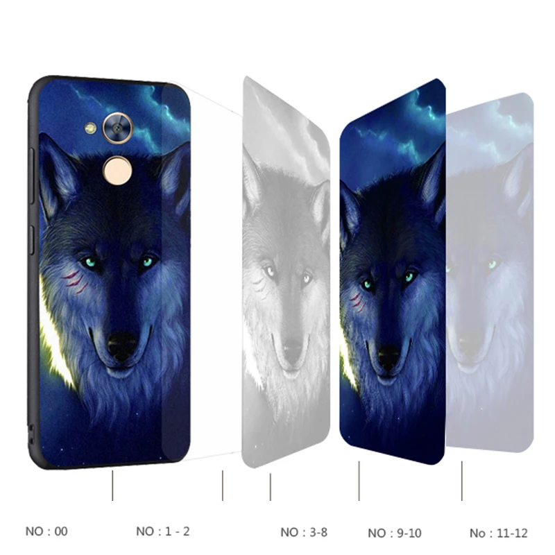 Huawei honor 6a Case Original Cover for Huawei honor 6a Bag Case Cover Skin Wolf Fish Skull honor 6a Fundas 100% BiNFUL 5