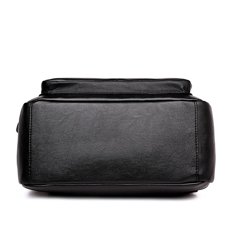 De alta calidad de cuero mujer, Mochila de moda nueva llegada doble cremallera cosméticos mujer de gran capacidad bolso de escuela Mochila femenina De alta calidad de cuero mujer, Mochila de moda nueva llegada doble cremallera cosméticos mujer de gran capacidad bolso de escuela Mochila femenina